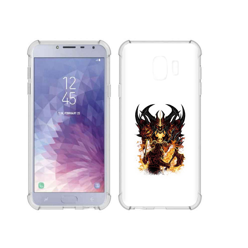 

Чехол MyPads Tocco для Samsung Galaxy J4 (2018) демон shadow fiend, Прозрачный, Tocco