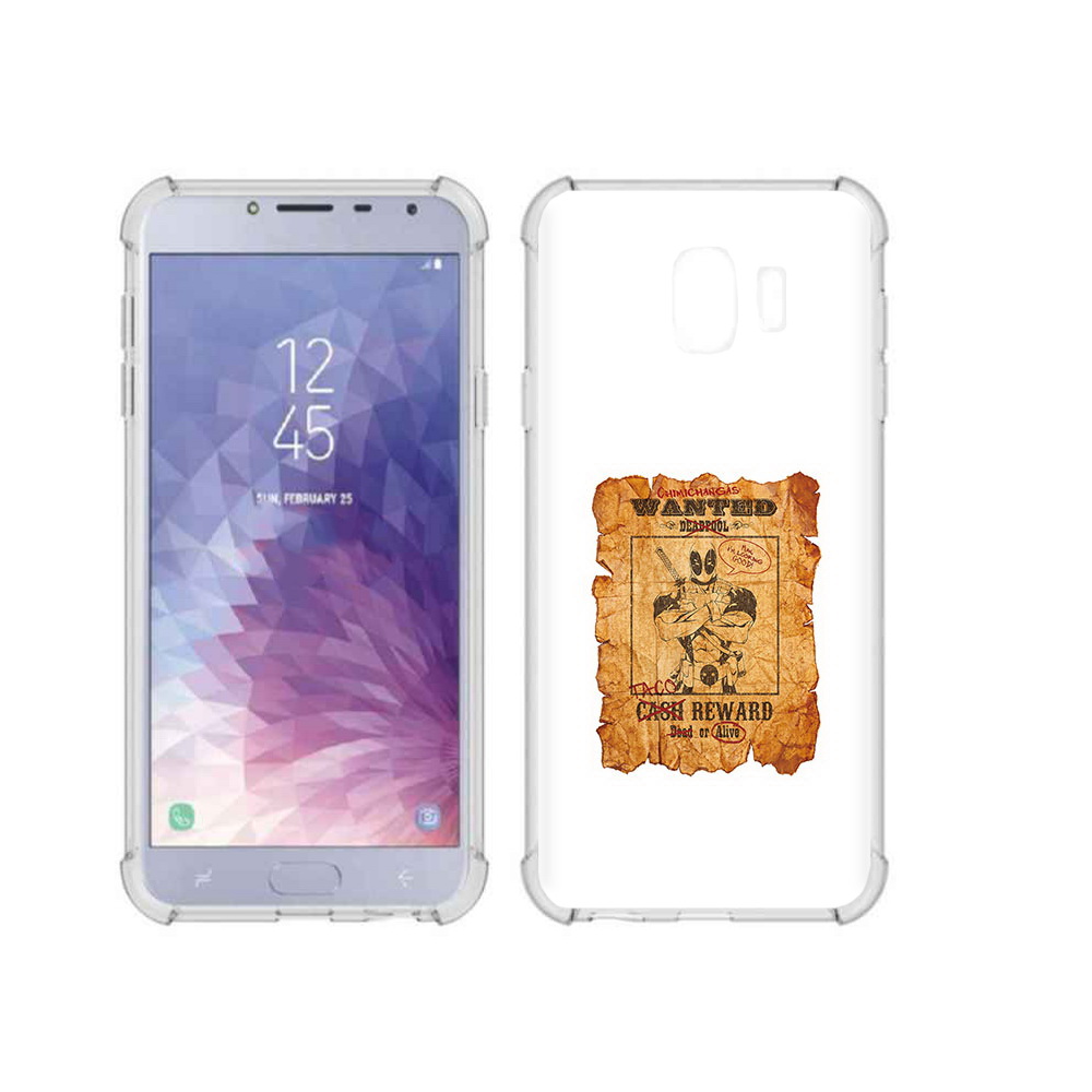 

Чехол MyPads Tocco для Samsung Galaxy J4 (2018) дедпул, Прозрачный, Tocco