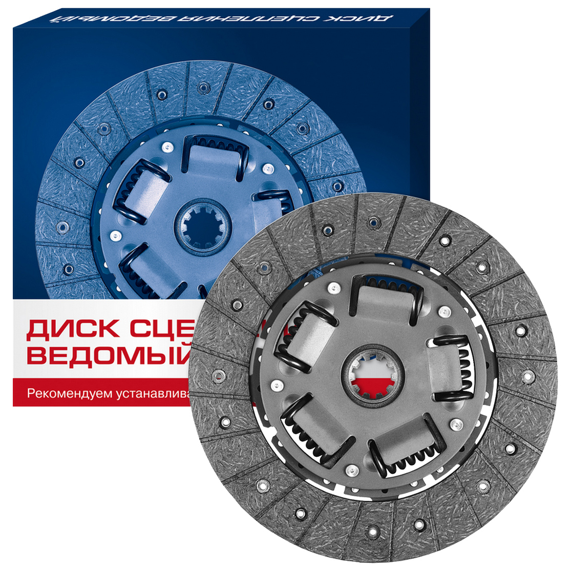 Диск сцепления ГАЗ 402,406; УАЗ 417,421 дв. (лепестковая корзина) ЗЗА