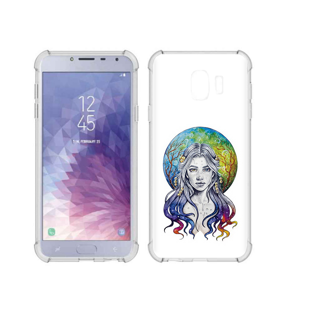 

Чехол MyPads Tocco для Samsung Galaxy J4 (2018) девушка с красивыми волосами, Прозрачный, Tocco