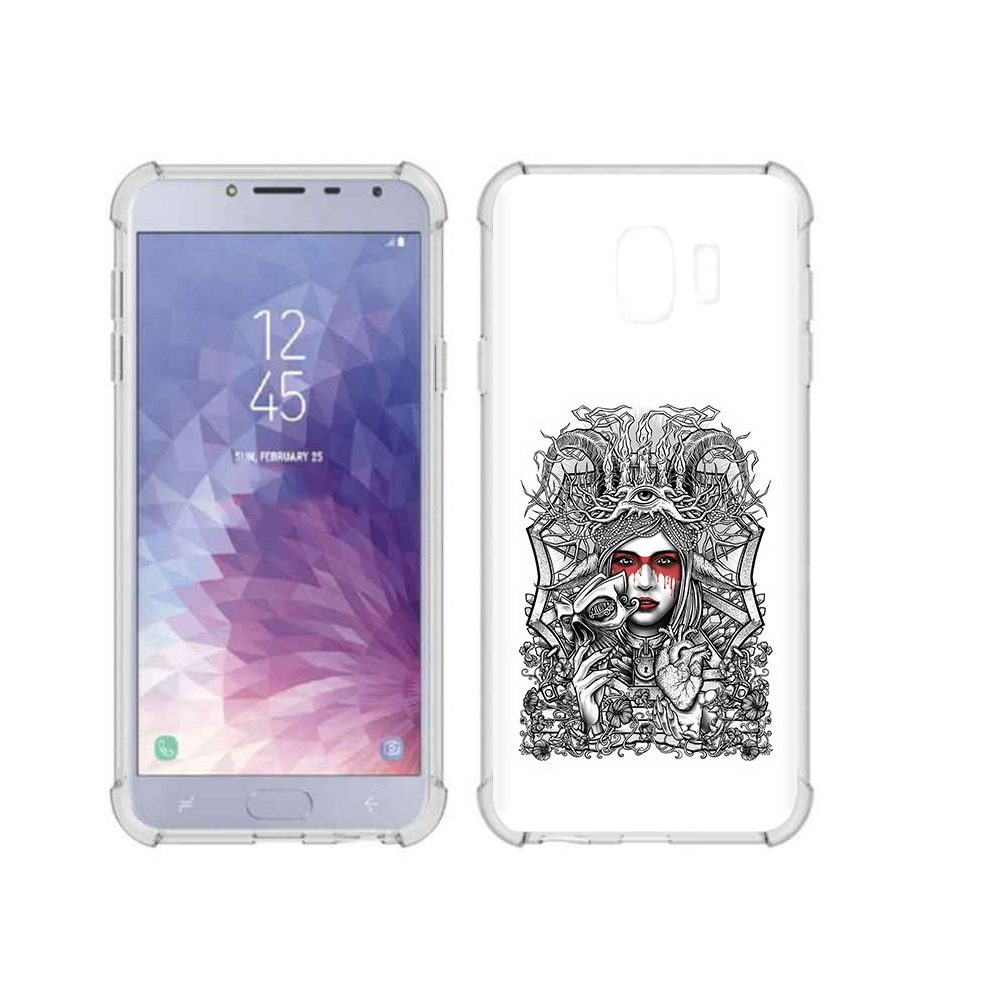 

Чехол MyPads Tocco для Samsung Galaxy J4 (2018) грусная девушка, Прозрачный, Tocco