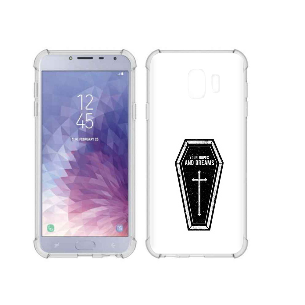 

Чехол MyPads Tocco для Samsung Galaxy J4 (2018) гроб с мечтами, Прозрачный, Tocco