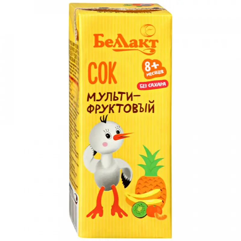 

Сок БЕЛЛАКТ Мультифруктовый 200 мл