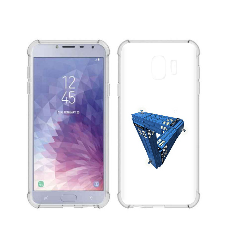 

Чехол MyPads Tocco для Samsung Galaxy J4 (2018) головолока абстракция, Прозрачный, Tocco