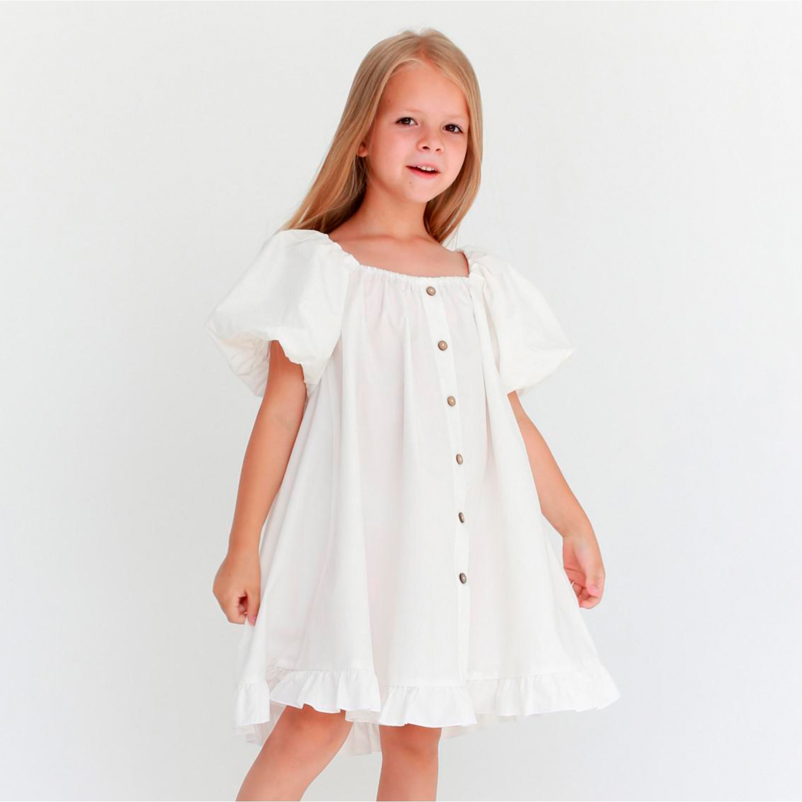 

Платье детское KAFTAN Cute белый, 146, Cute