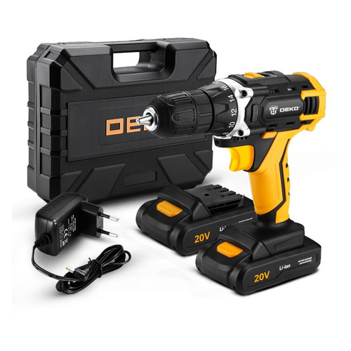 Дрель-шуруповерт DEKO DKCD20FU-Li 2Ач с двумя аккумуляторами 063-4093 551700₽