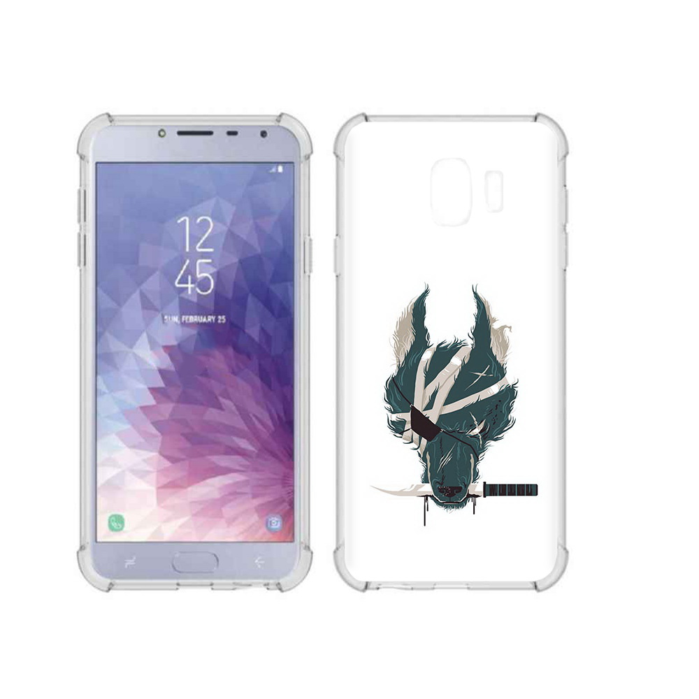 

Чехол MyPads Tocco для Samsung Galaxy J4 (2018) волк-разбойник, Прозрачный, Tocco