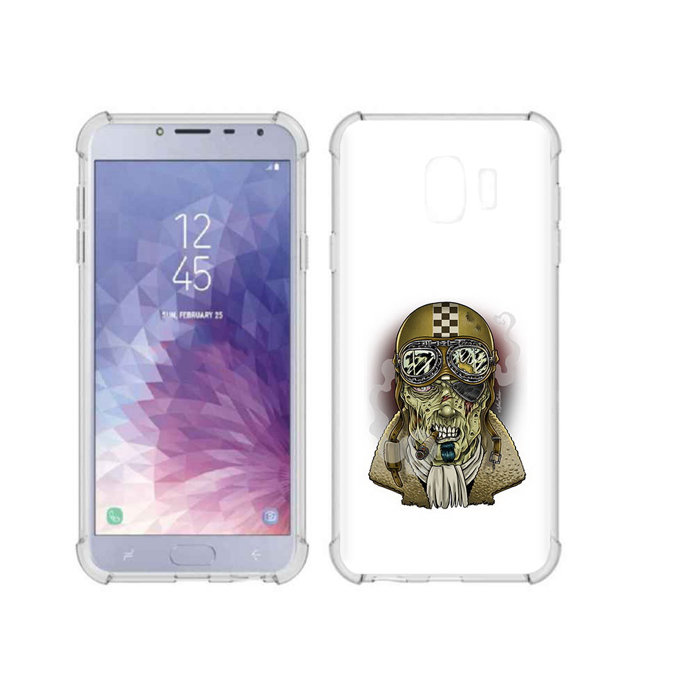 

Чехол MyPads Tocco для Samsung Galaxy J4 (2018) военный зомби, Прозрачный, Tocco