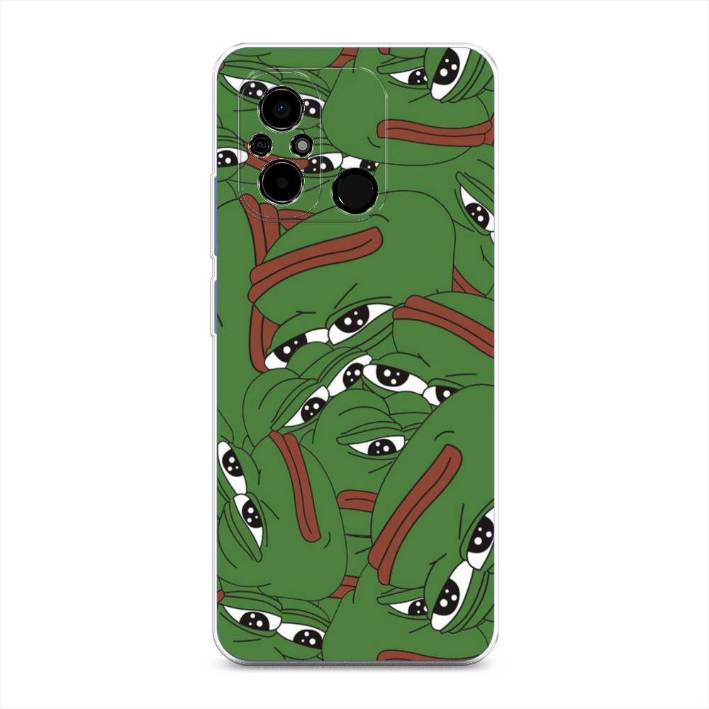 

Чехол Awog на Poco C55 "Печальный frog", Зеленый;белый, 318250-9