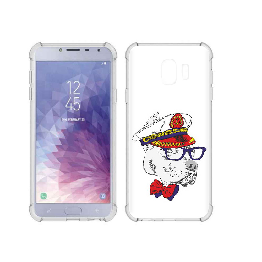 

Чехол MyPads Tocco для Samsung Galaxy J4 (2018) бульдог, Прозрачный, Tocco