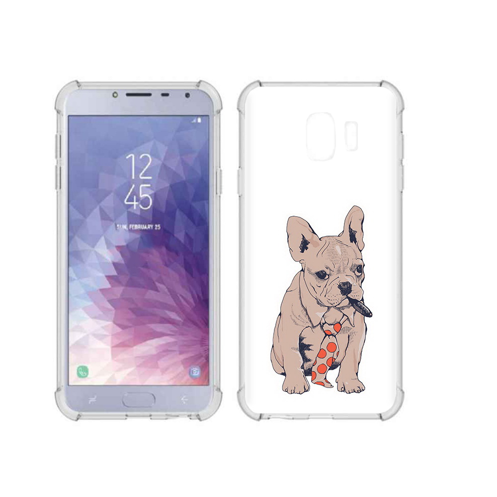 

Чехол MyPads Tocco для Samsung Galaxy J4 (2018) бульдог с сигарой, Прозрачный, Tocco