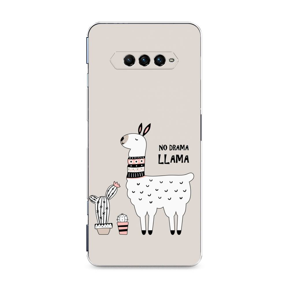 

Чехол Awog на Xiaomi Black Shark 4 pro "No drama LLama", Бежевый;серый;белый, 317650-2