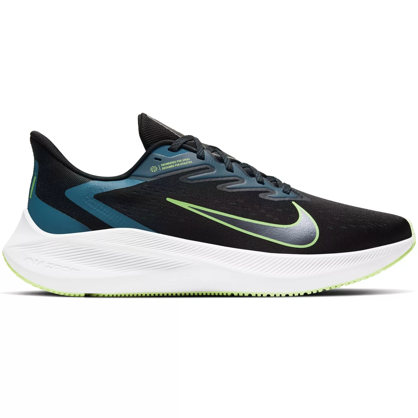

Кроссовки мужские Nike ZOOM WINFLO 7 черные 45 EU, ZOOM WINFLO 7