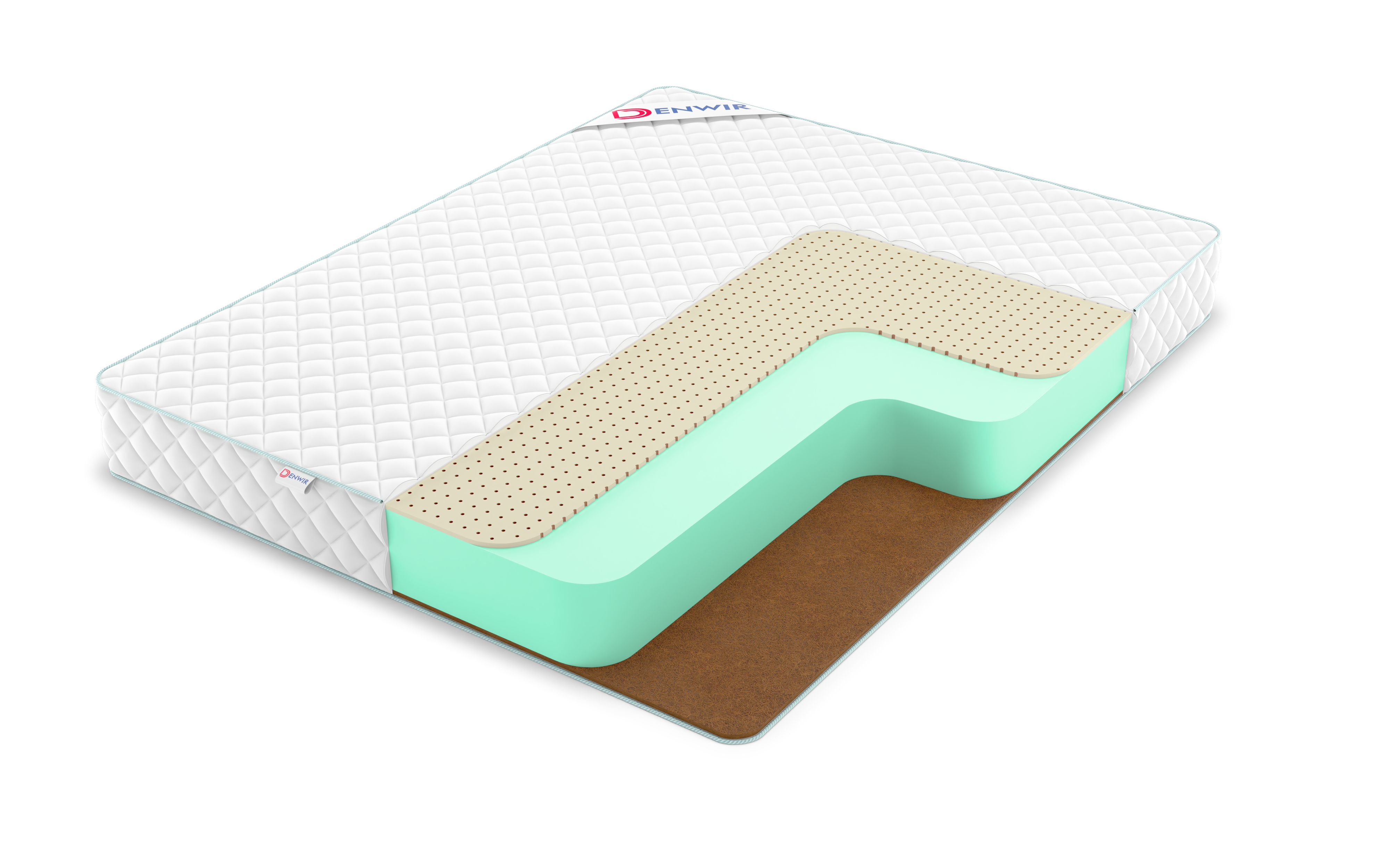 

Матрас беспружинный DENWIR SIMPL HARD SOFT 20/chstmat_SHS20_85x180, Белый, SIMPL HARD SOFT 20