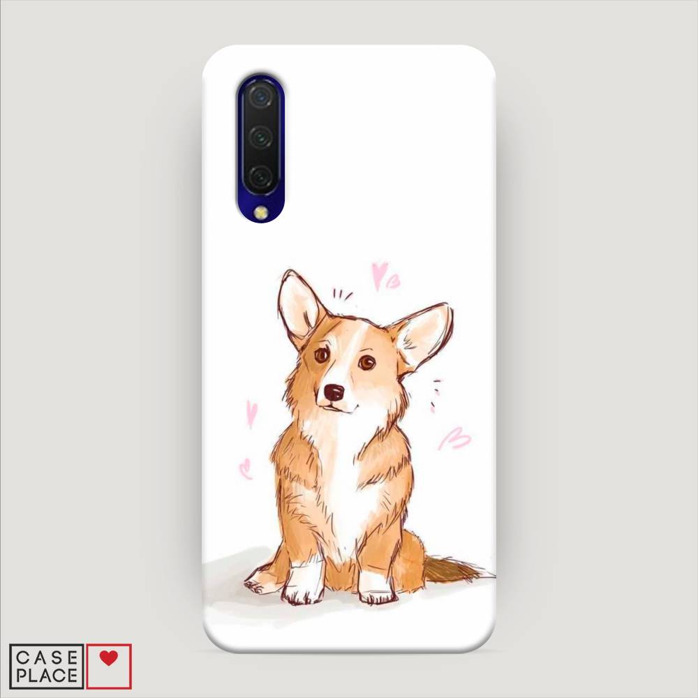

Пластиковый чехол "Корги любовь" на Xiaomi Mi A3 Lite, 36220-1