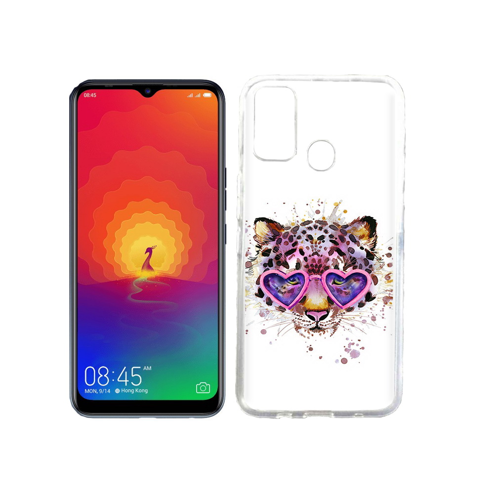 

Чехол MyPads Tocco для Tecno Spark 4 модный леопард, Прозрачный, Tocco