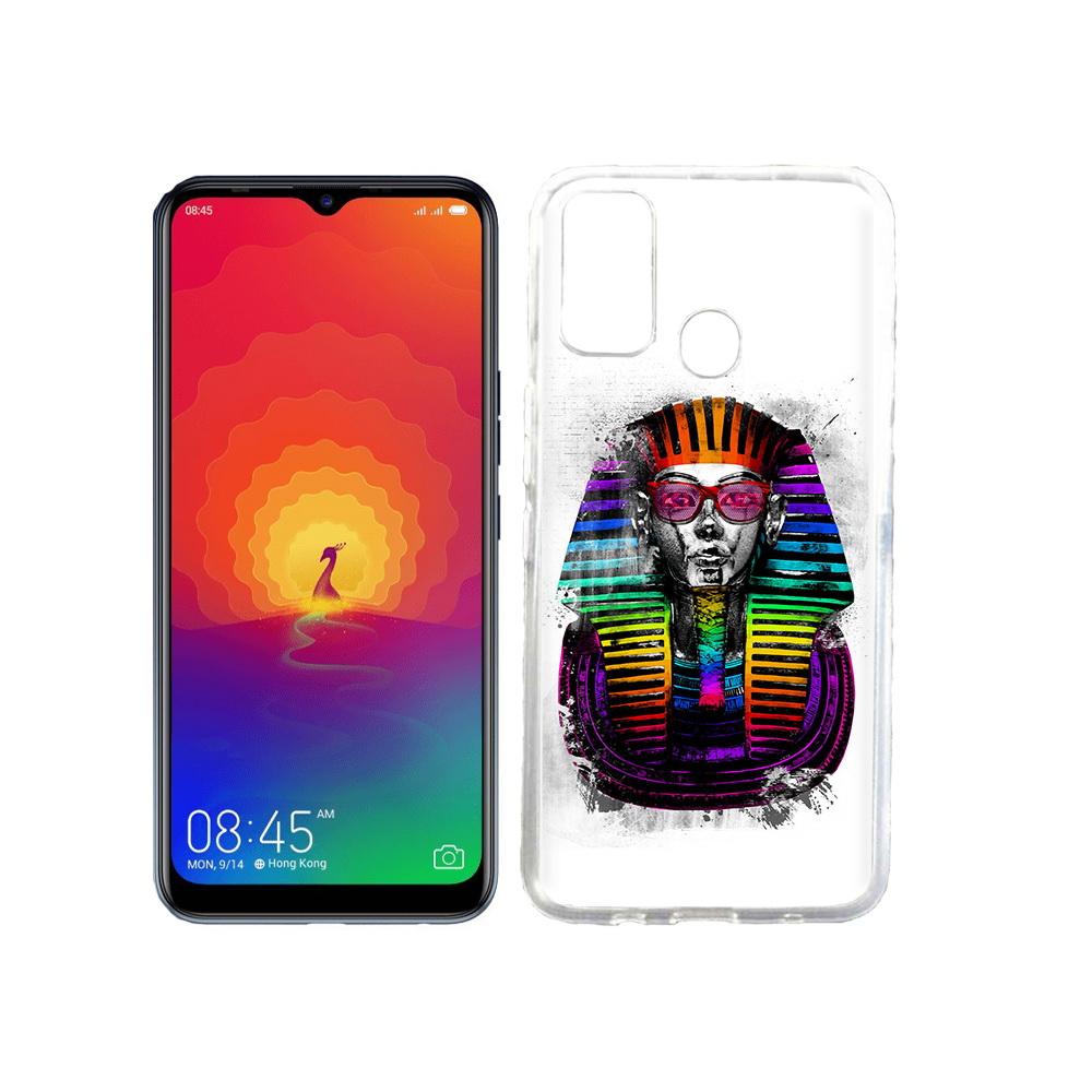 

Чехол MyPads Tocco для Tecno Spark 4 модная богиня, Прозрачный, Tocco