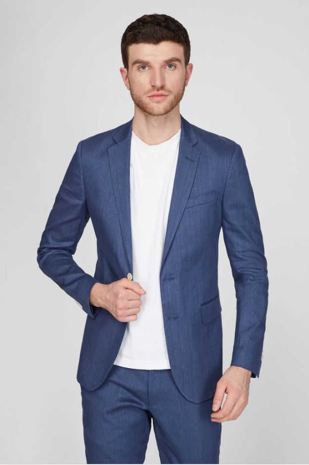 

Пиджак мужской GANT 7705143 синий 56 EU, 7705143