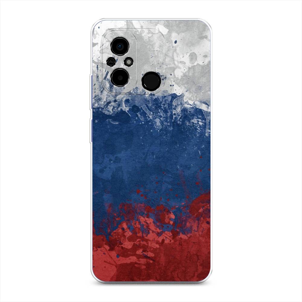 

Чехол Awog на Poco C55 "Флаг России неровный", Белый;синий;красный, 318250-5