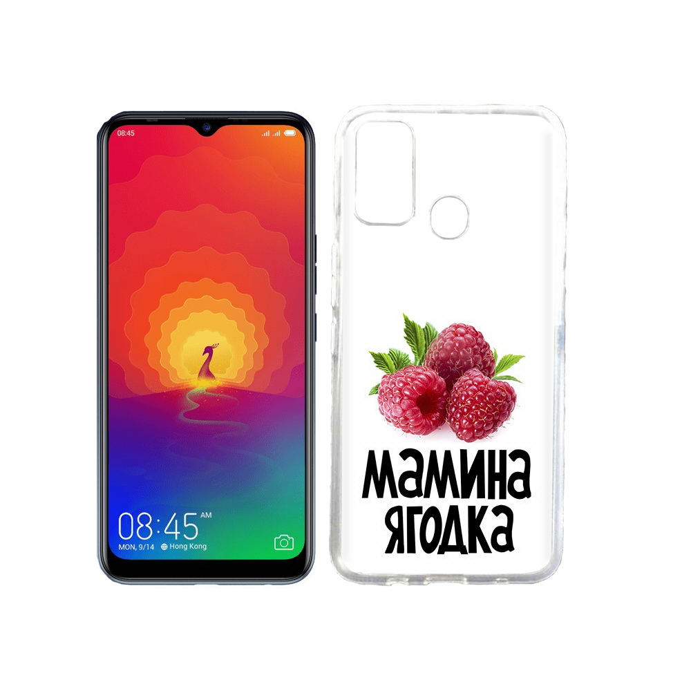 

Чехол MyPads Tocco для Tecno Spark 4 мамина ягодка, Прозрачный, Tocco
