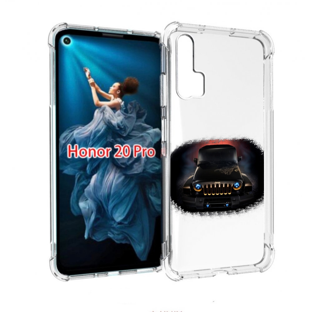 

Чехол бампер MyPads jeep джип 2 для Honor 20 Pro противоударный, Прозрачный, Tocco