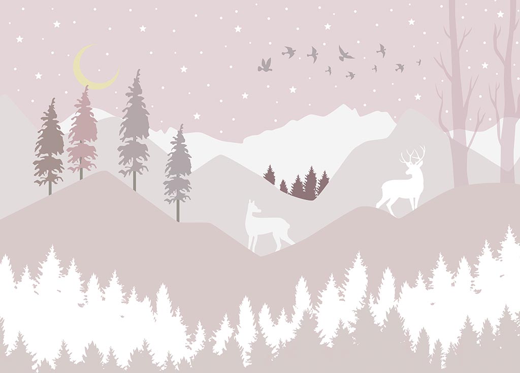 

Фотообои бесшовные Горный лесВ260смхШ363 см, Master Fresok, Горный лес