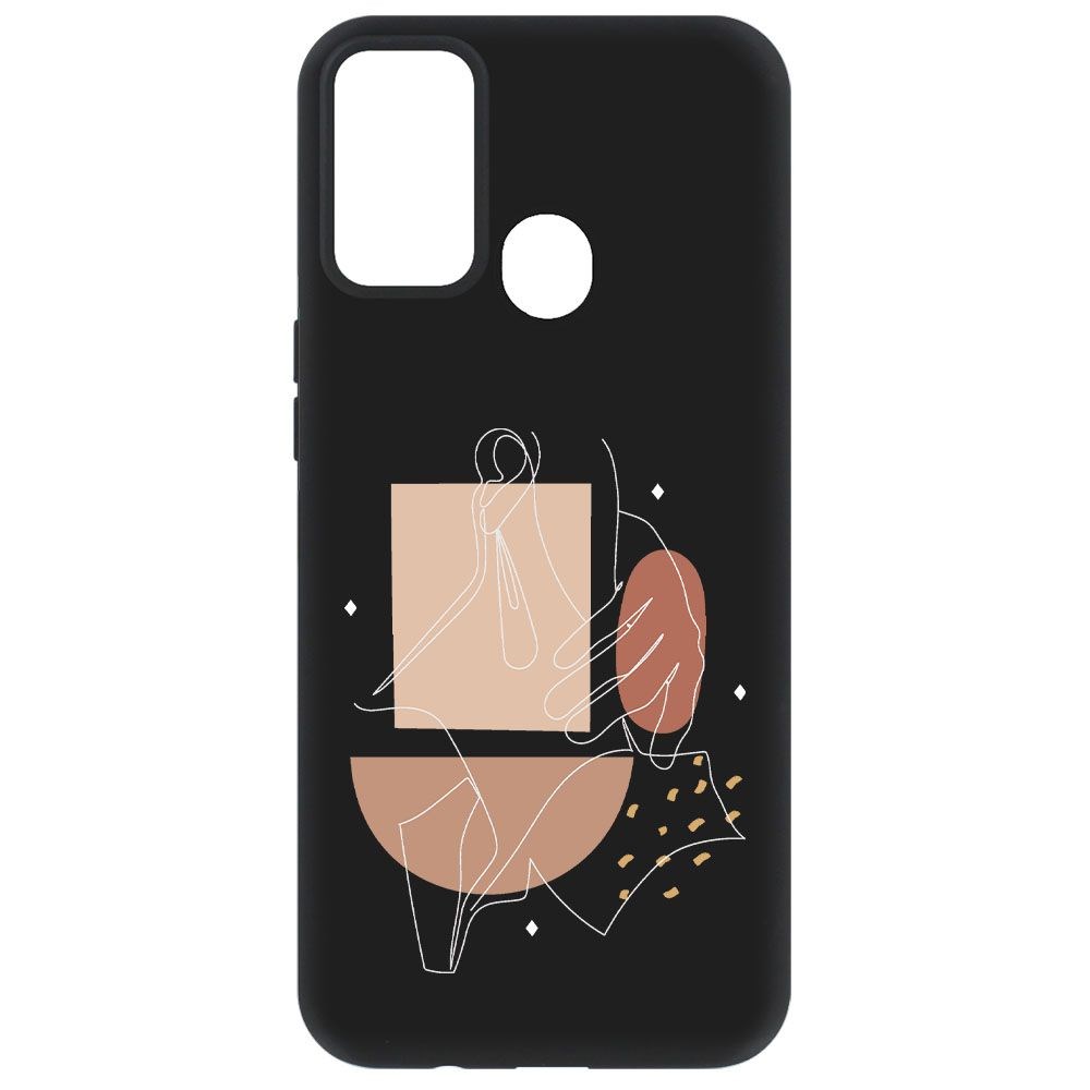 фото Чехол-накладка krutoff soft case изящность для tecno spark 7 черный