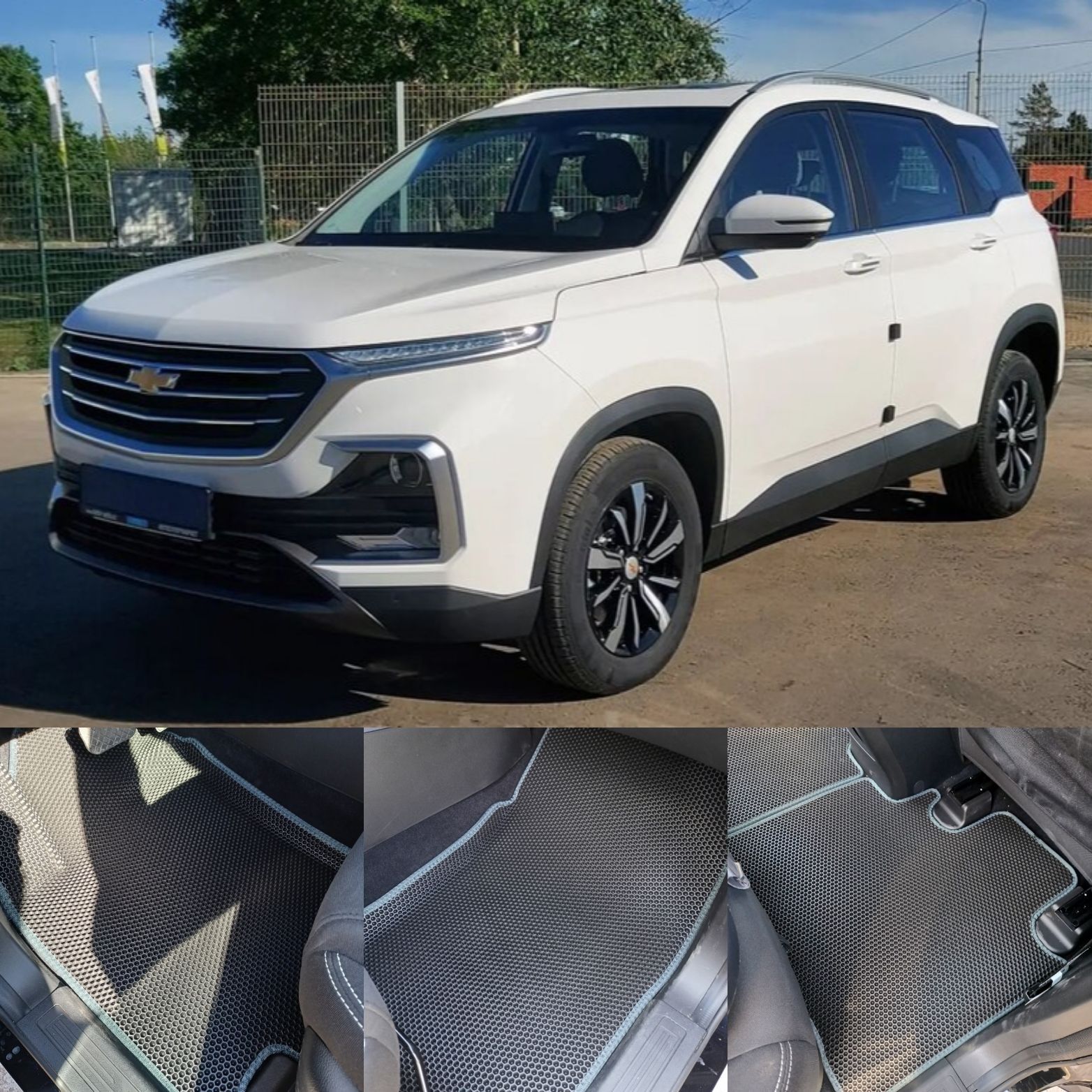 

Автомобильные Коврики EVA (ЭВА) на Chevrolet Captiva NEW, комплект в салон с бортами