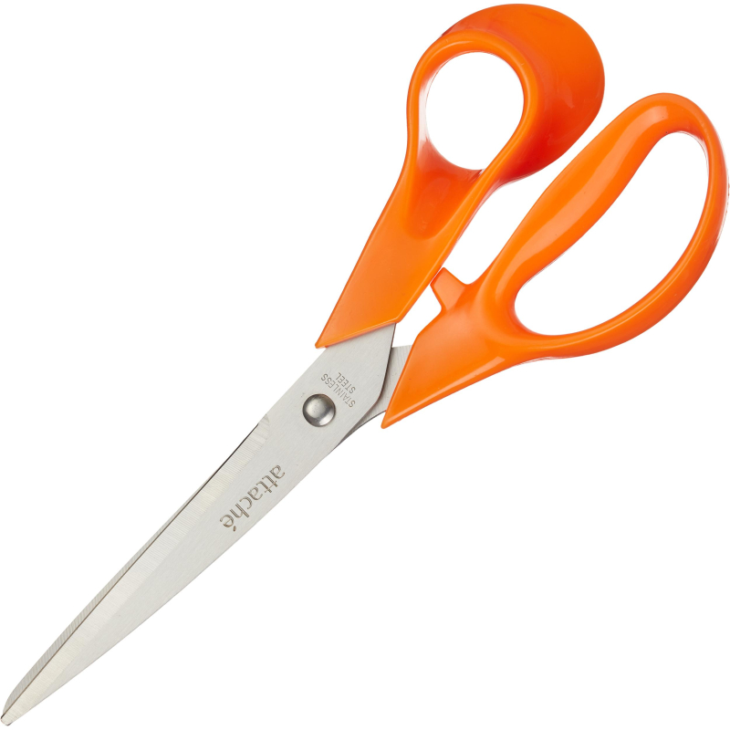 Ножницы Attache Orange 203 мм с пластиковыми эллиптическими ручками, (2шт.)