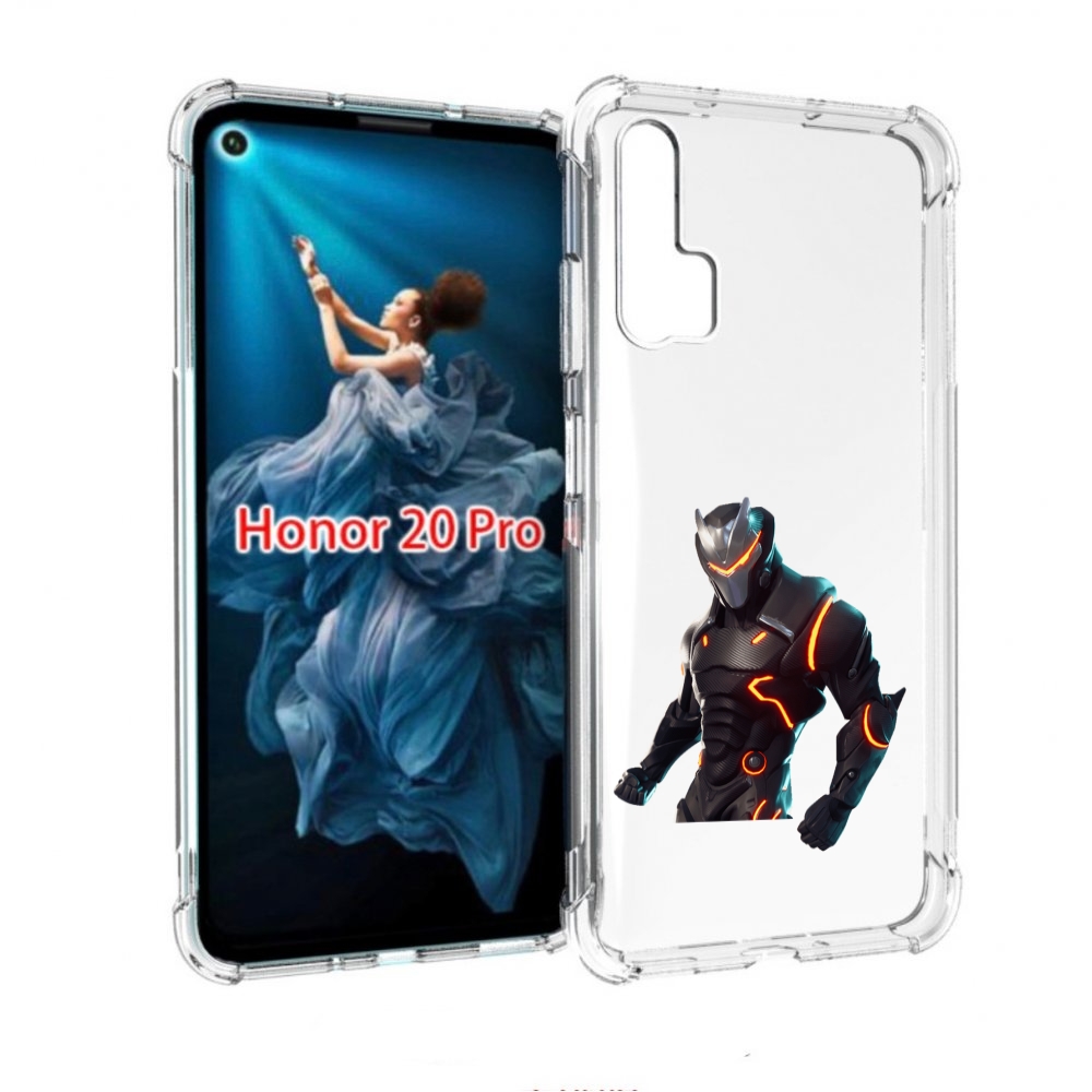 

Чехол бампер MyPads fortnite-1 для Honor 20 Pro противоударный, Прозрачный, Tocco