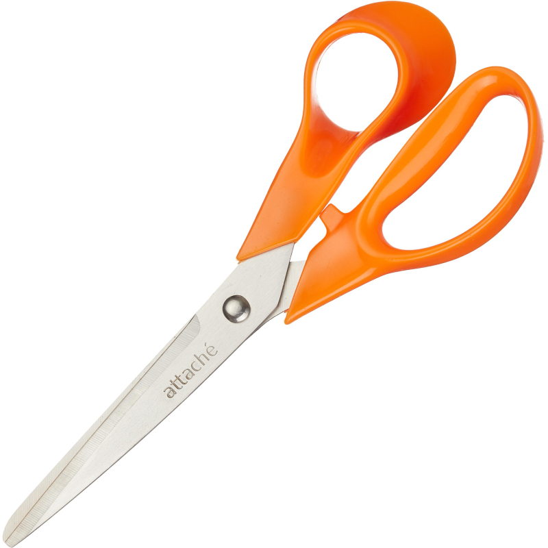 Ножницы Attache Orange 177 мм с пластик. эллиптическими ручками,цвет, (2шт.)