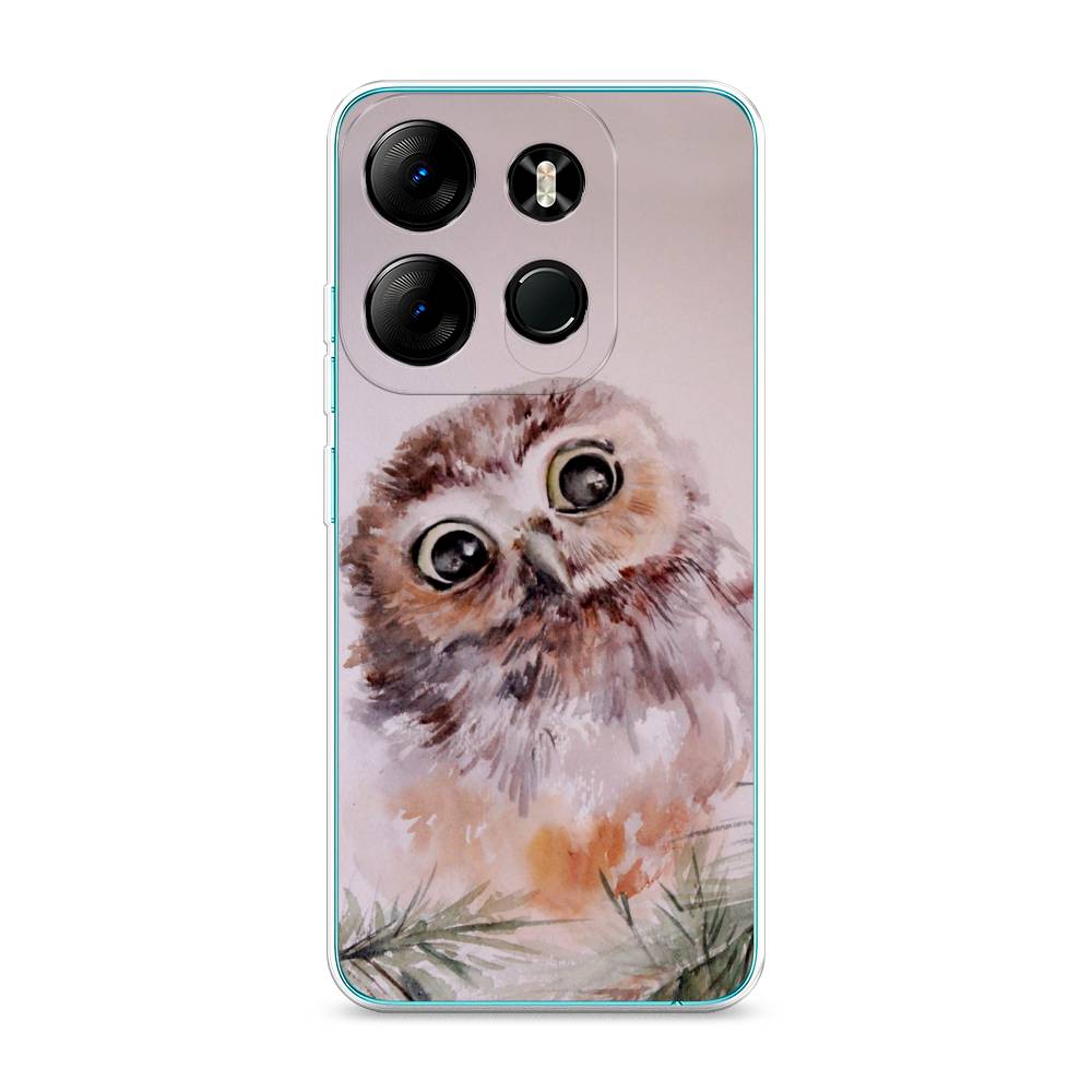 

Чехол Awog на Tecno Pop 7 Pro "Сова на розовом", Розовый;коричневый, 303450-1