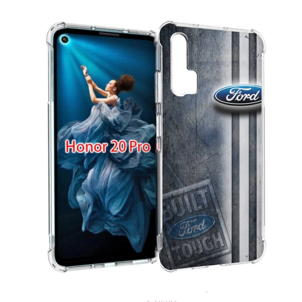 

Чехол бампер MyPads ford форд 2 для Honor 20 Pro противоударный, Прозрачный, Tocco