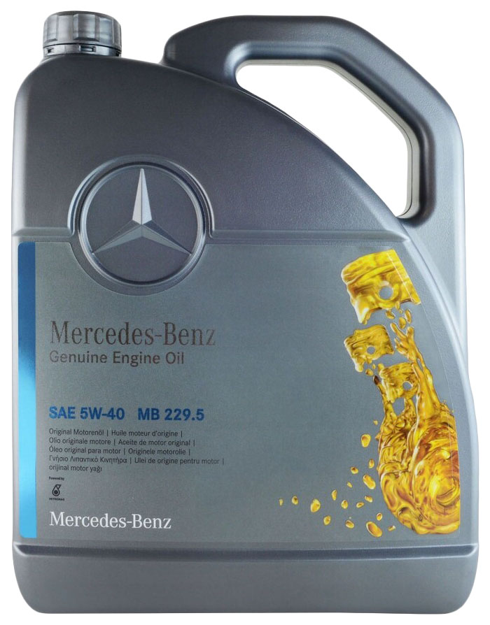 Моторное масло Mercedes-Benz cинтетическое Mb229.5 5W40 5л
