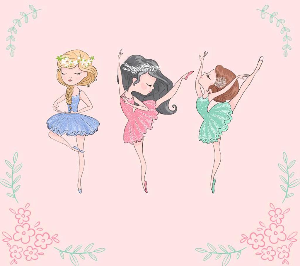 

Фотообои бесшовные Маленькая балеринаВ260смхШ294 см, Master Fresok, Маленькая балерина