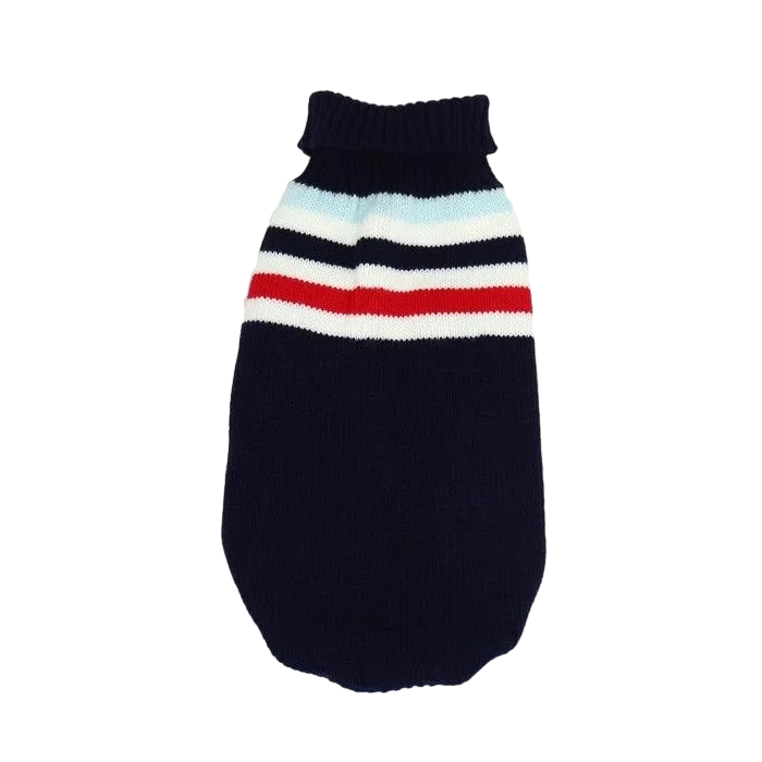 

Свитер Полоски, 2XL (ДС 41, ОШ 41, ОГ 36-60 см), синий