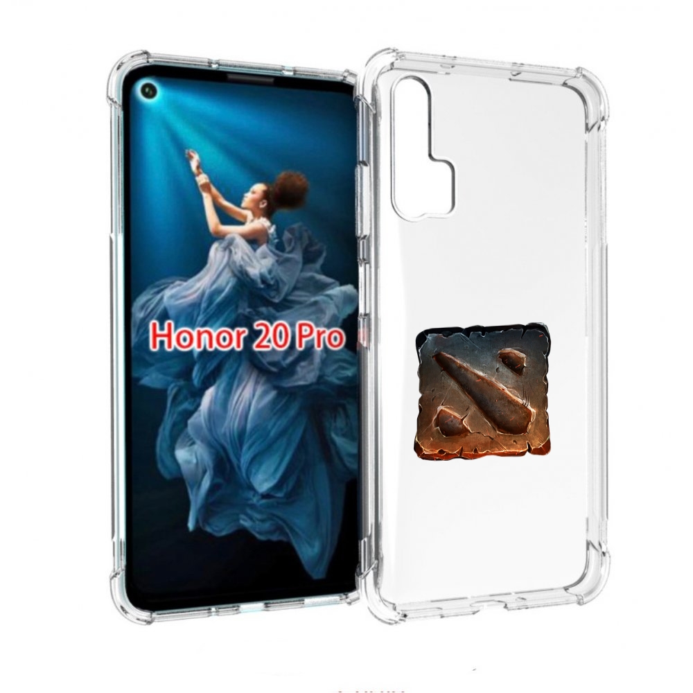

Чехол бампер MyPads dota 2 логотип 2 для Honor 20 Pro противоуда, Прозрачный, Tocco