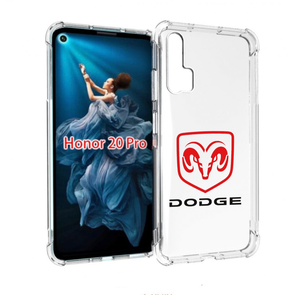 Чехол бампер MyPads dodge-2 мужской для Honor 20 Pro противоударный