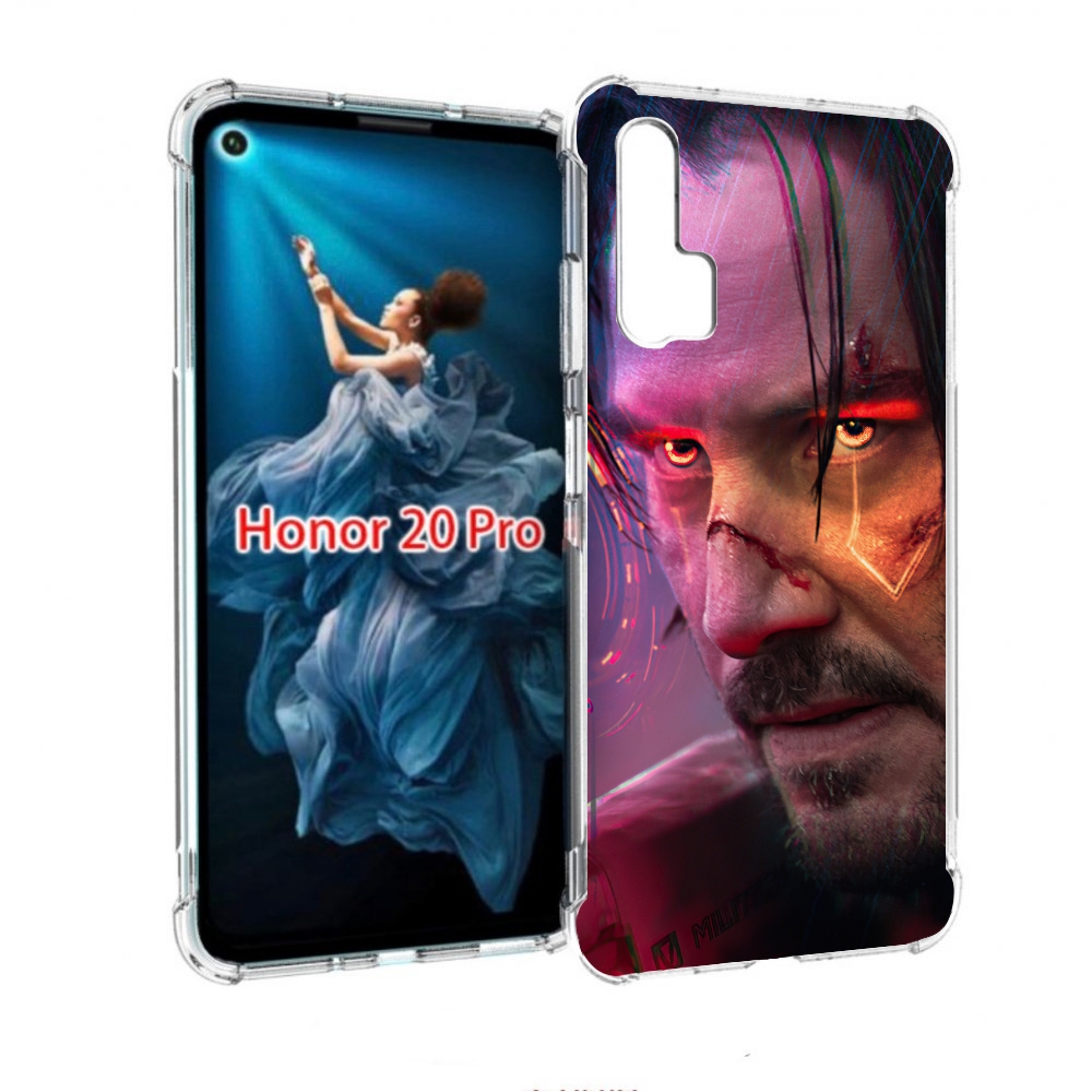 

Чехол бампер MyPads cyberpunk 2077 Джонни Сильверхенд для Honor, Прозрачный, Tocco