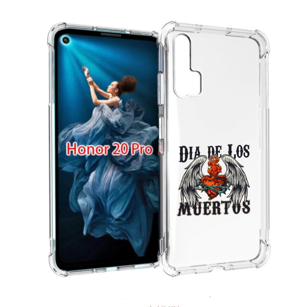 

Чехол бампер MyPads burning-heart для Honor 20 Pro противоударный, Прозрачный, Tocco