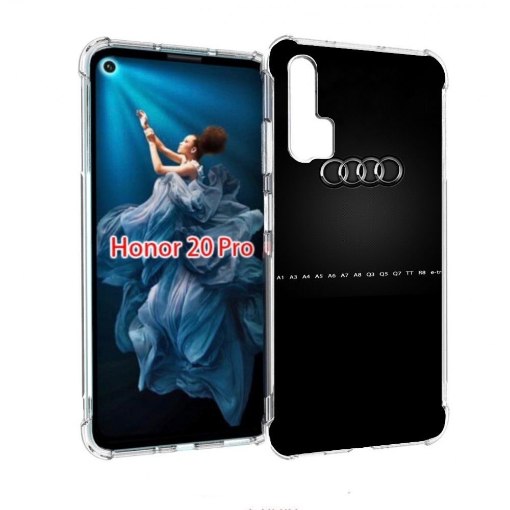 

Чехол бампер MyPads audi ауди 1 мужской для Honor 20 Pro противо, Прозрачный, Tocco