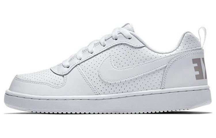 

Кеды унисекс Nike Court Borough Low PU GS белые 36.5 EU, Белый, Court Borough Low PU GS