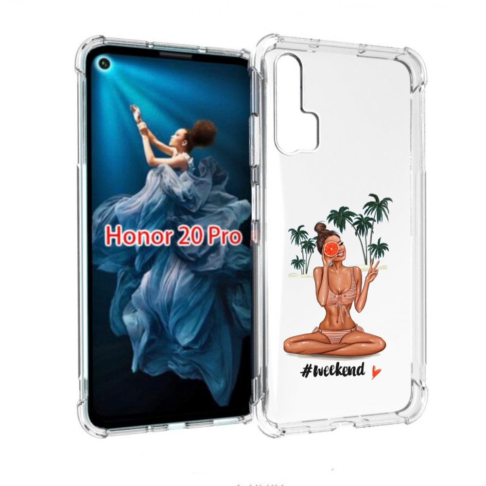 

Чехол бампер MyPads Weekend для Honor 20 Pro противоударный, Прозрачный, Tocco