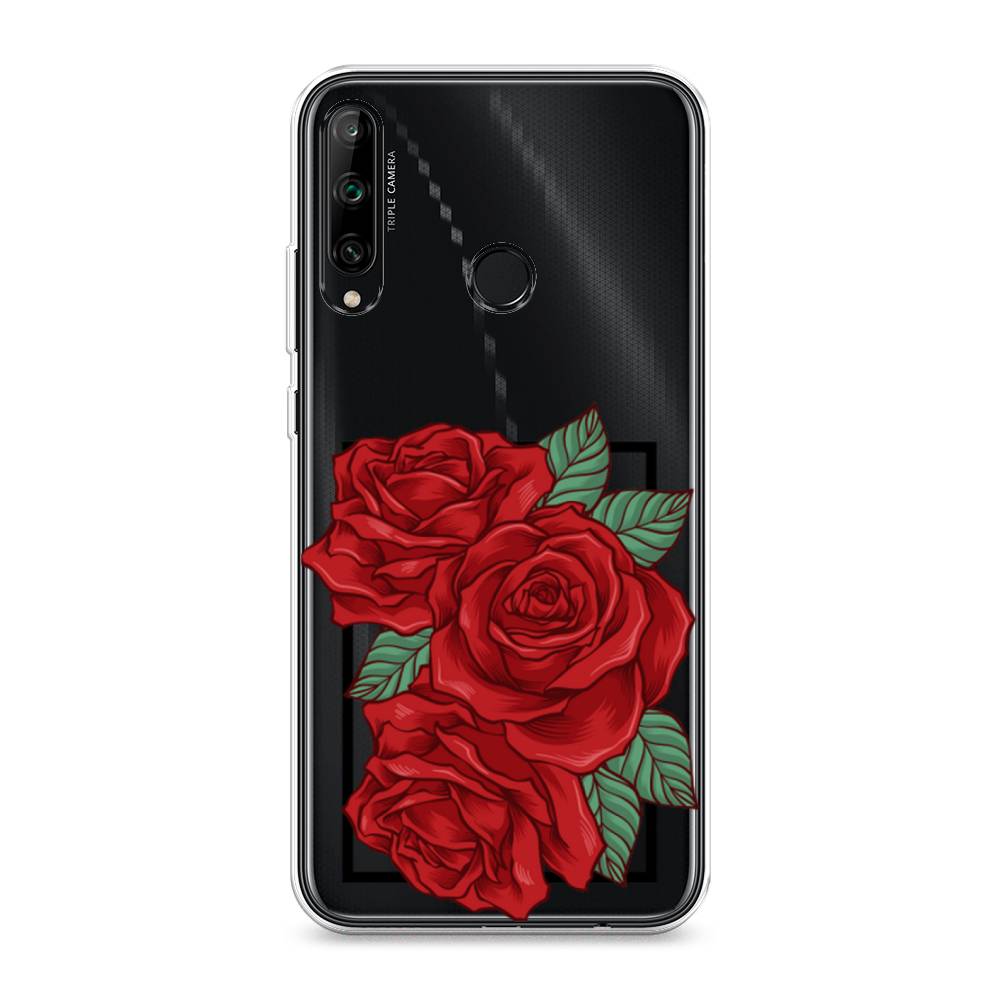 

Чехол на Honor 9C "Три алые розы", Красный, 612550-2
