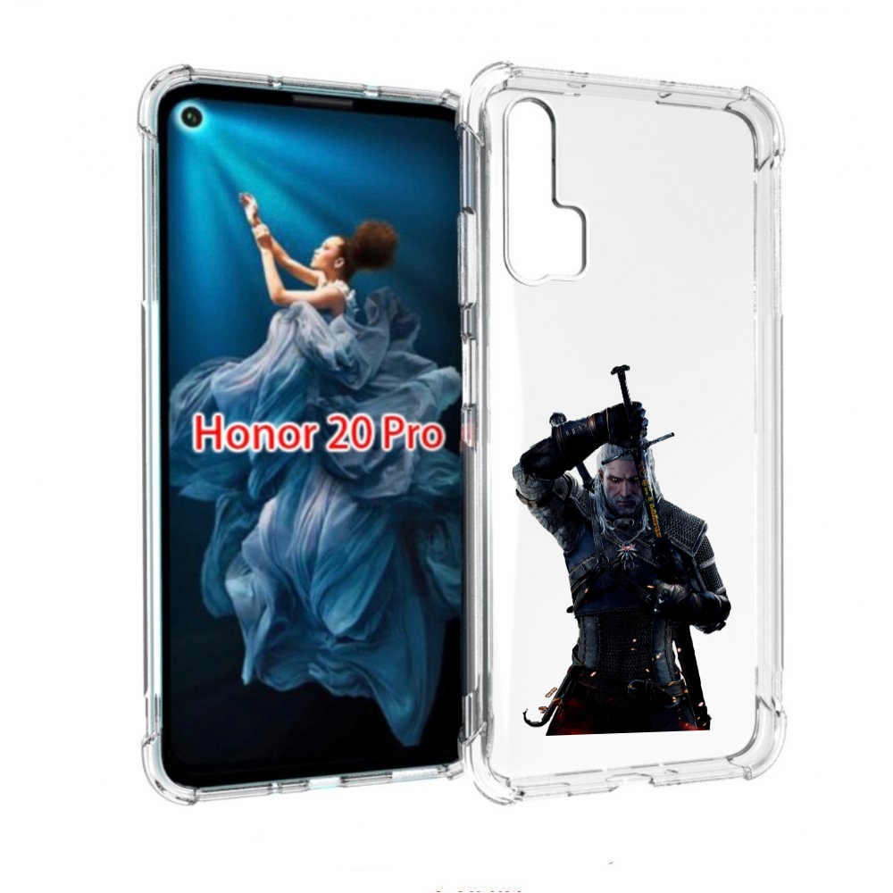 

Чехол бампер MyPads The-Witcher-3-Ведьмак для Honor 20 Pro проти, Прозрачный, Tocco