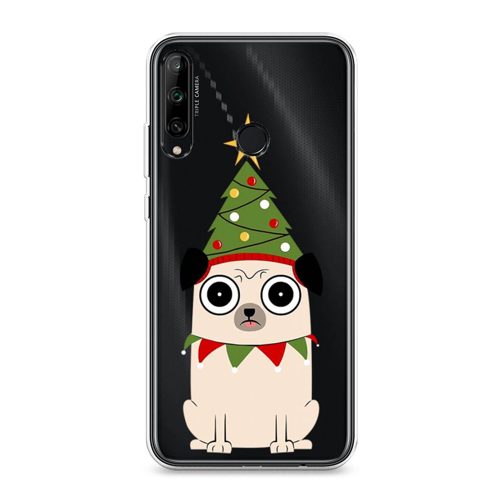 

Чехол на Honor 9C "Собачка с ёлочкой", Бежевый;красный;зеленый, 612550-1
