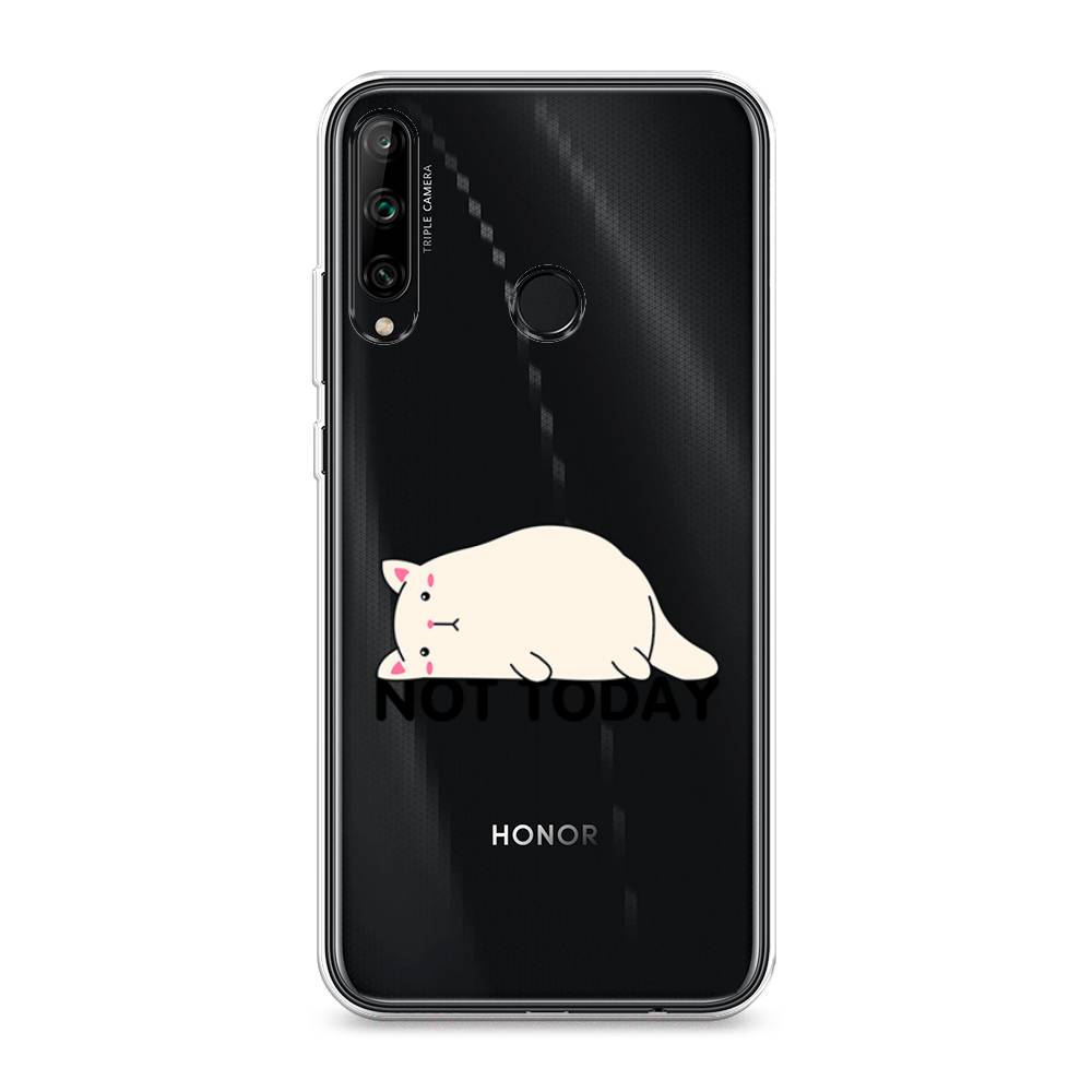 

Чехол на Honor 9C "Cat not today", Белый;розовый;черный, 612550-1