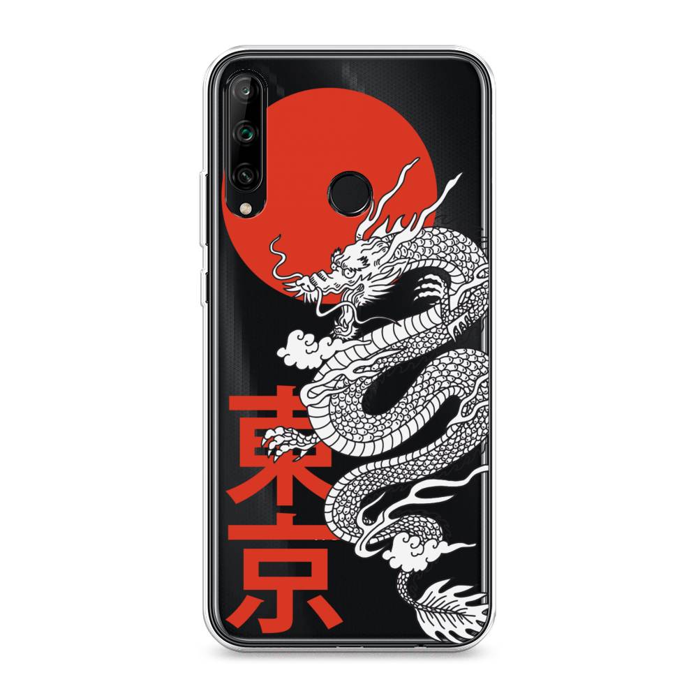 

Чехол на Honor 9C "Китайский дракон", Черный;красный;белый, 612550-1