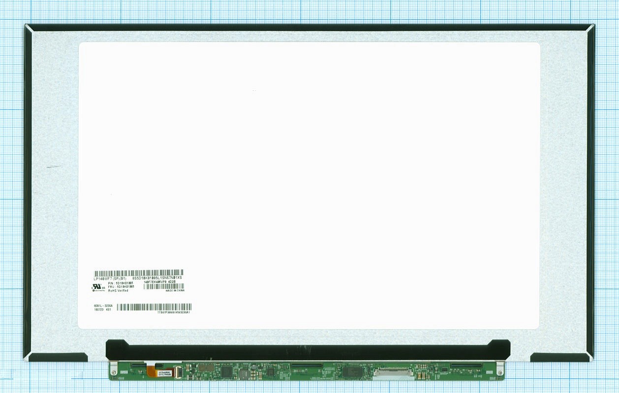 

Матрица OEM для ноутбука LP140WF7(SP)(B1) (100118696V), совместимая с p/n: LP140WF7(SP)(B1)
