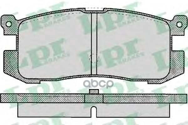 

Тормозные колодки Lpr задние 05P037, 05P037